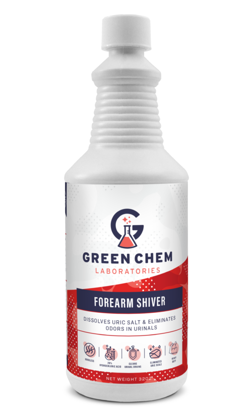 FOREARM SHIVER HYDROCHLORIC ACID DRAIN CLEANER AND TOILET STAIN REMOVER